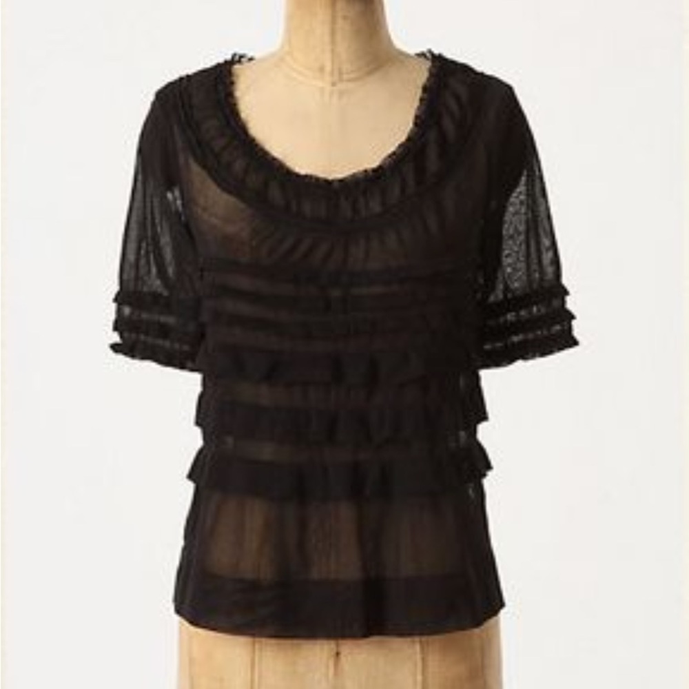 Anthropologie Vanessa Virginia Sheer Top